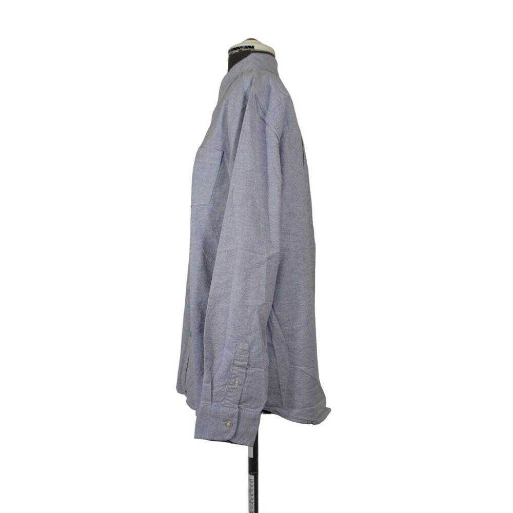 Gap men's solid blue button down collar button fr… - image 2